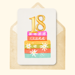 18th Birthday messages, happy birthday greeting card wishes.